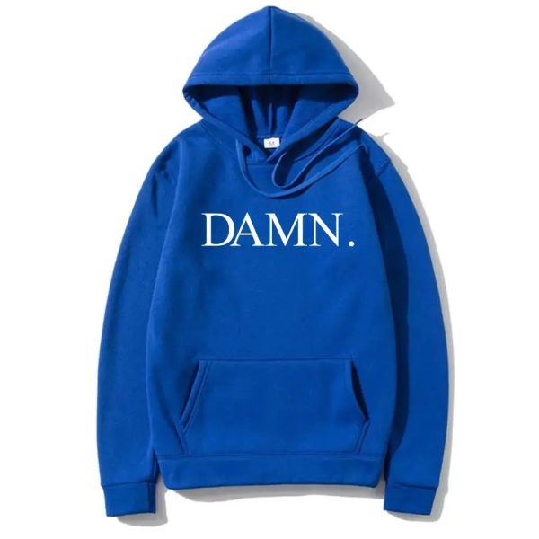 Oversized Kendrick Lamar DAMN letter hoodie for men, vintage 90s hip hop fleece pullover streetwear style 🖤🧥🎤