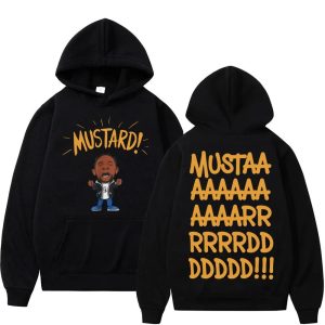 Kendrick Lamar mustard hoodie autumn winter hip hop casual sweatshirt