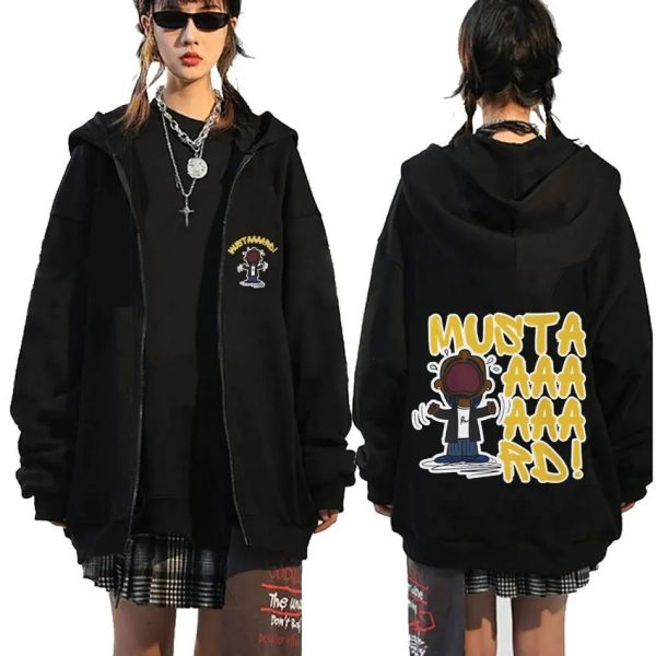 Kendrick Lamar Not Like Us mustard zipper hoodie