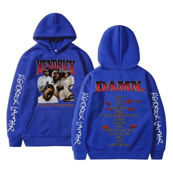 Artistic Kendrick Lamar Hoodie Inspired by DAMN Album – Oversized Unisex Rap Sweatshirt