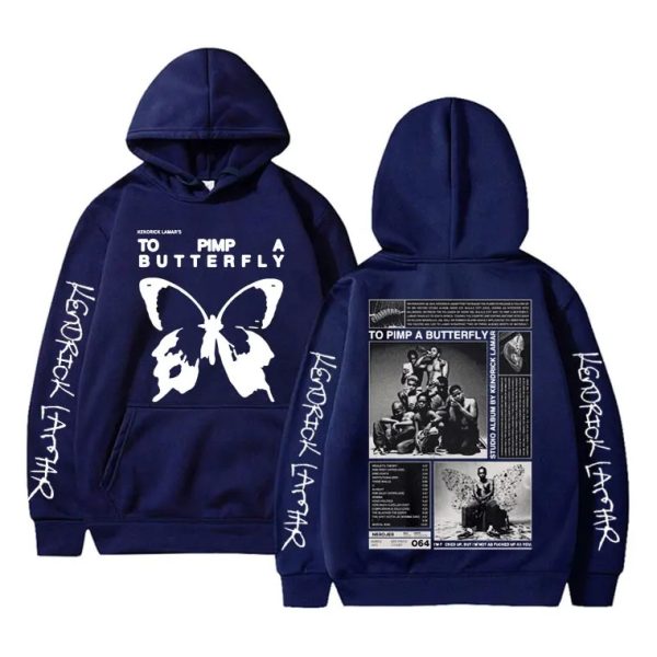 Minimal Kendrick Lamar hoodie inspired by Butterfly album