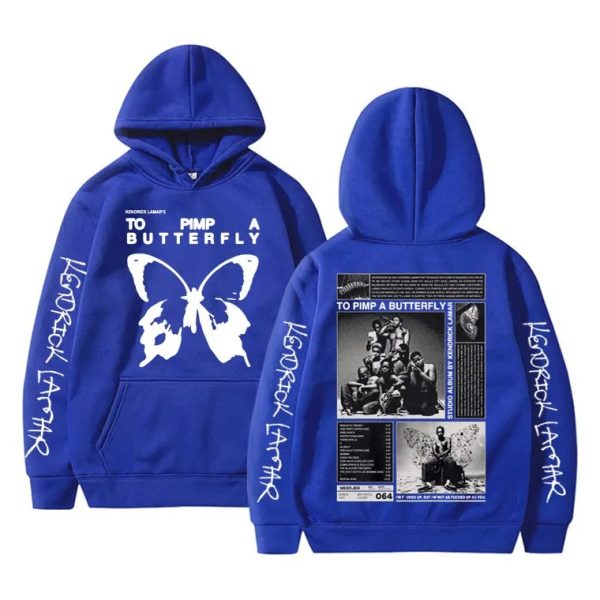 Minimal Kendrick Lamar hoodie inspired by Butterfly album