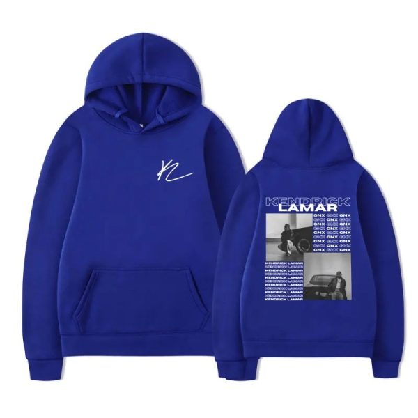 Retro Kendrick Lamar DAMN hoodie with double-sided print and oversized fit