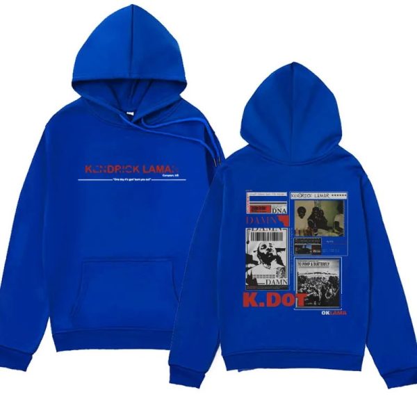 Y2K Aesthetic Kendrick Lamar Hoodie – Oversized DAMN. Album Pullover