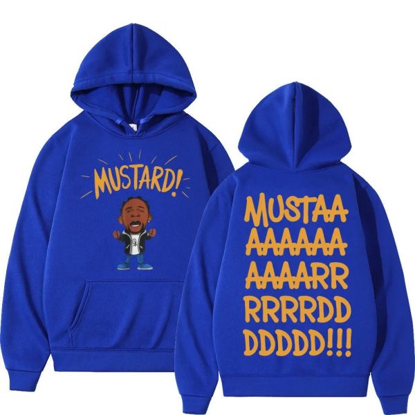 Kendrick Lamar mustard hoodie autumn winter hip hop casual sweatshirt