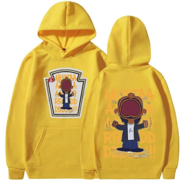Unisex Kendrick Lamar mustard graphic hoodie streetwear