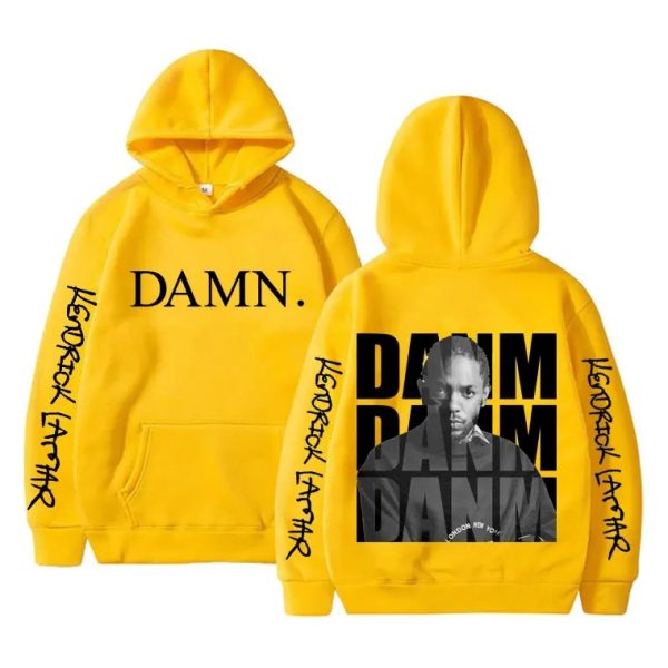 Kendrick Lamar DAMN hoodie, album-inspired hip hop streetwear