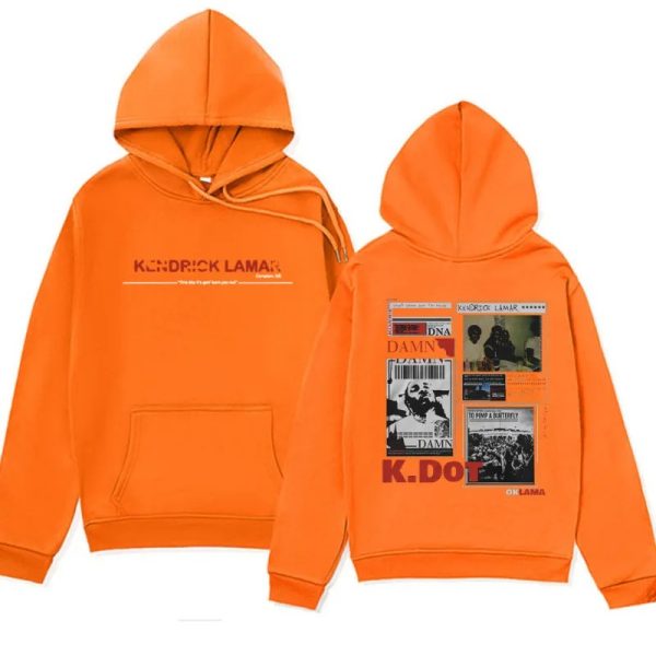 Y2K Aesthetic Kendrick Lamar Hoodie – Oversized DAMN. Album Pullover