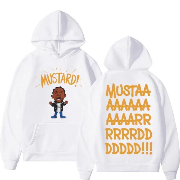 Kendrick Lamar mustard hoodie autumn winter hip hop casual sweatshirt