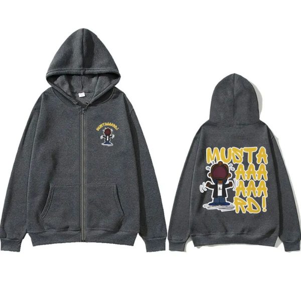 Kendrick Lamar Not Like Us mustard zipper hoodie