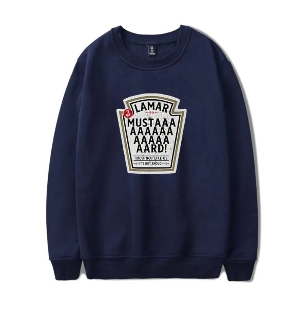 Minimal mustard Kendrick Lamar sweatshirt with lyrics