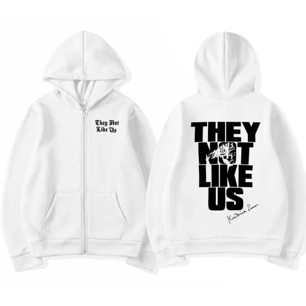 Kendrick Lamar They Not Like Us oversized zipper hoodie