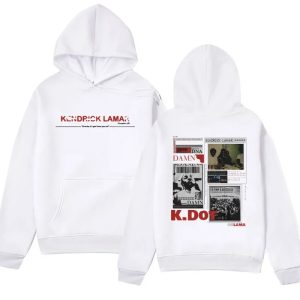 Y2K Aesthetic Kendrick Lamar Hoodie – Oversized DAMN. Album Pullover