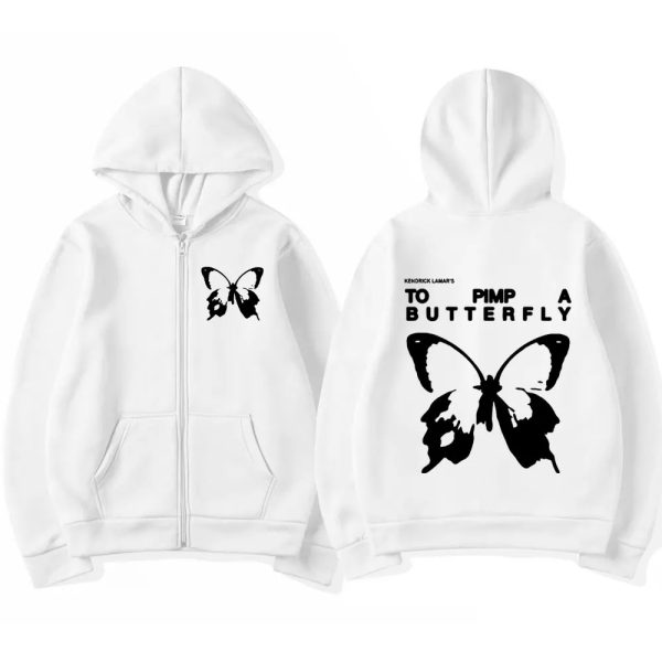 Kendrick Lamar TPAB Zipper Hoodie – Vintage Oversized Hip Hop Sweatshirt for Music Fans