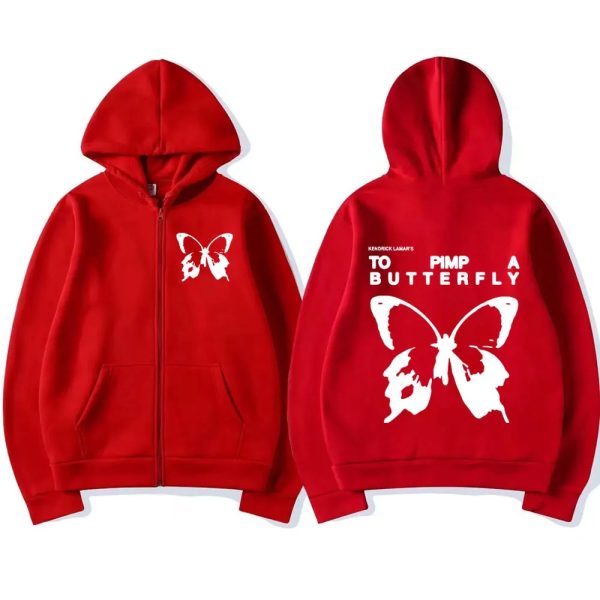 Kendrick Lamar TPAB Zipper Hoodie – Vintage Oversized Hip Hop Sweatshirt for Music Fans - Image 4