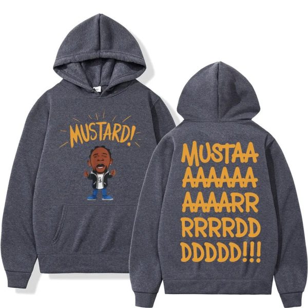 Kendrick Lamar mustard hoodie autumn winter hip hop casual sweatshirt