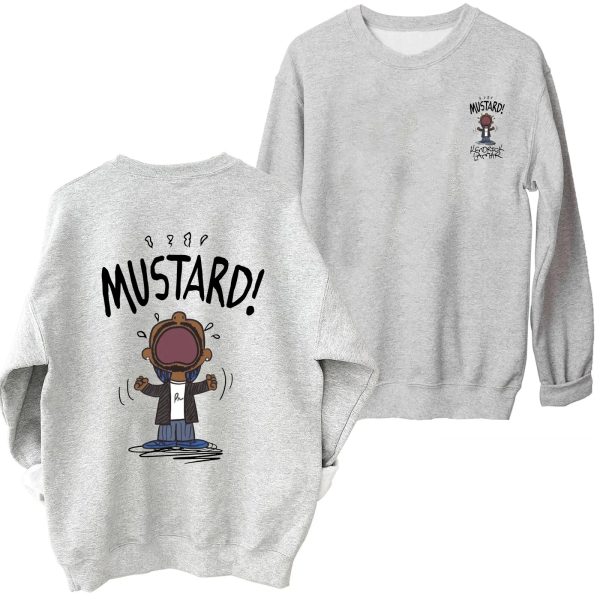 Mustard yellow Kendrick Lamar GNX album hoodie, unisex oversized style