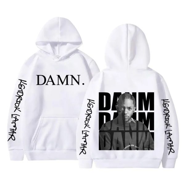 Kendrick Lamar DAMN hoodie, album-inspired hip hop streetwear