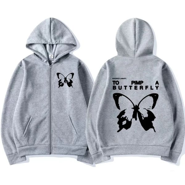 Kendrick Lamar TPAB Zipper Hoodie – Vintage Oversized Hip Hop Sweatshirt for Music Fans - Image 5
