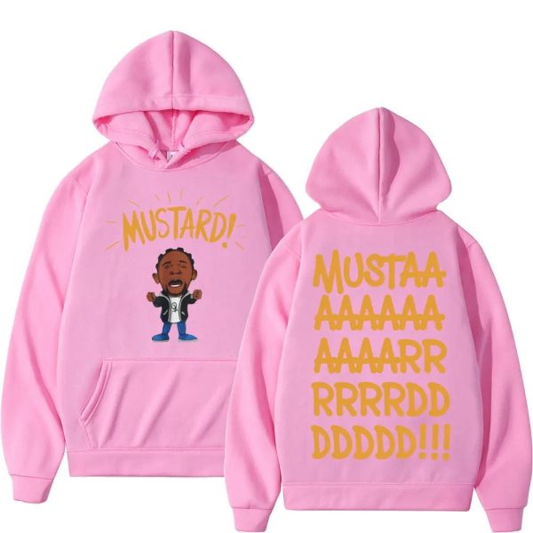 Kendrick Lamar mustard hoodie autumn winter hip hop casual sweatshirt