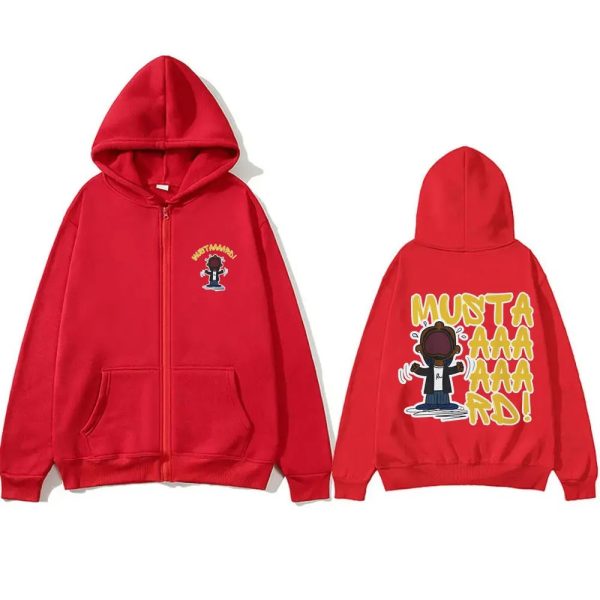 Kendrick Lamar Not Like Us mustard zipper hoodie