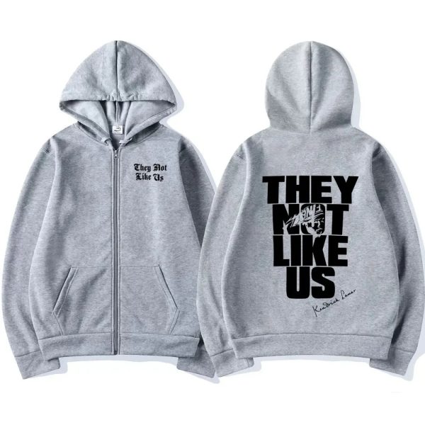 Kendrick Lamar They Not Like Us oversized zipper hoodie