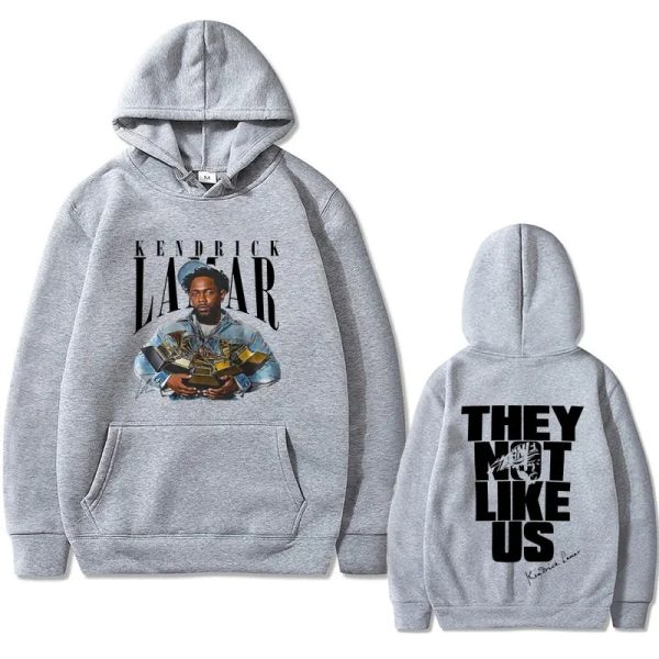 Kendrick Lamar hoodie with They Not Like Us print, hip hop streetwear style
