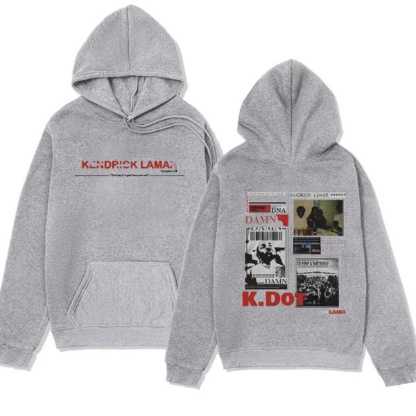 Y2K Aesthetic Kendrick Lamar Hoodie – Oversized DAMN. Album Pullover