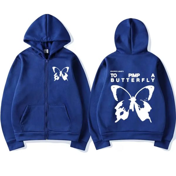 Kendrick Lamar TPAB Zipper Hoodie – Vintage Oversized Hip Hop Sweatshirt for Music Fans - Image 3