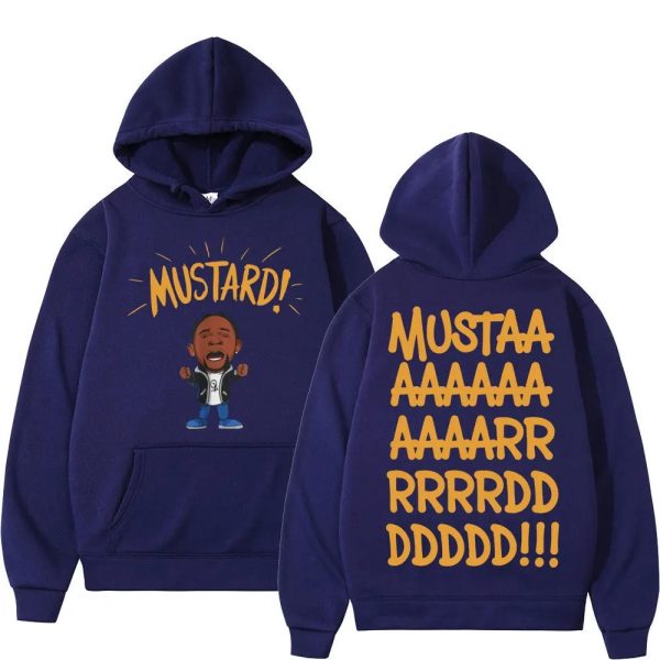 Kendrick Lamar mustard hoodie autumn winter hip hop casual sweatshirt