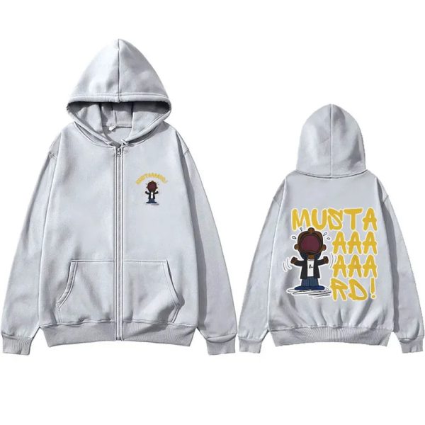 Kendrick Lamar Not Like Us mustard zipper hoodie