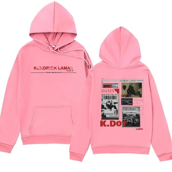 Y2K Aesthetic Kendrick Lamar Hoodie – Oversized DAMN. Album Pullover