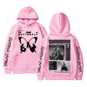 Minimal Kendrick Lamar hoodie inspired by Butterfly album