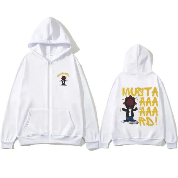 Kendrick Lamar Not Like Us mustard zipper hoodie