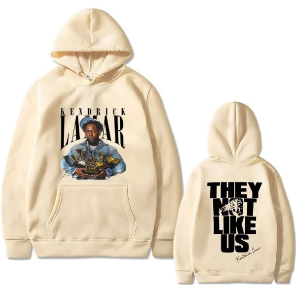 Kendrick Lamar hoodie with They Not Like Us print, hip hop streetwear style