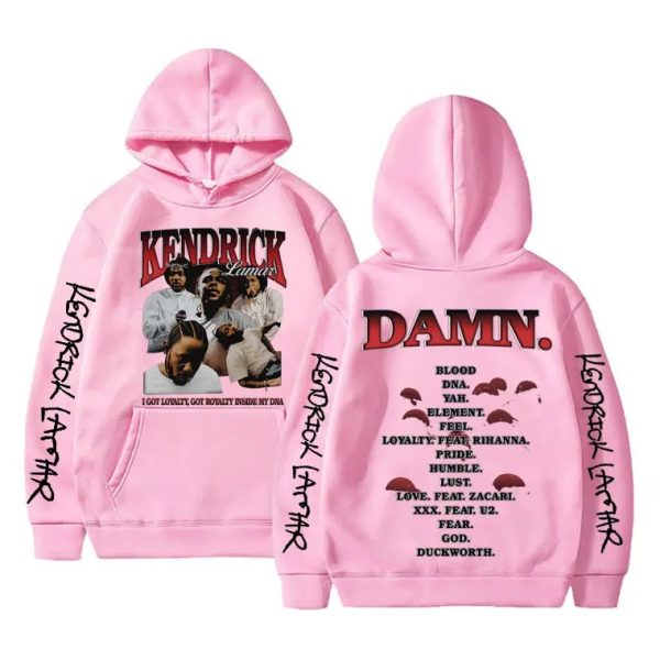 Artistic Kendrick Lamar Hoodie Inspired by DAMN Album – Oversized Unisex Rap Sweatshirt