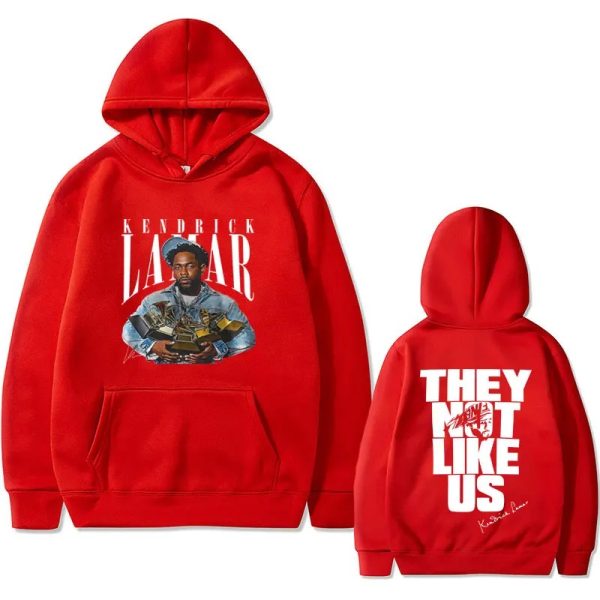 Kendrick Lamar hoodie with They Not Like Us print, hip hop streetwear style