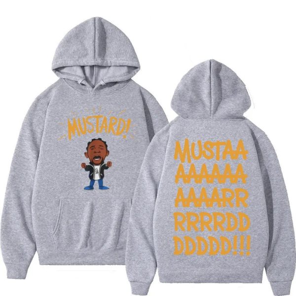 Kendrick Lamar mustard hoodie autumn winter hip hop casual sweatshirt
